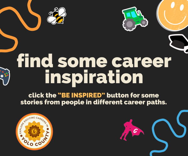 find some career inspiration. click the be inspired button for some stories from people in different career paths